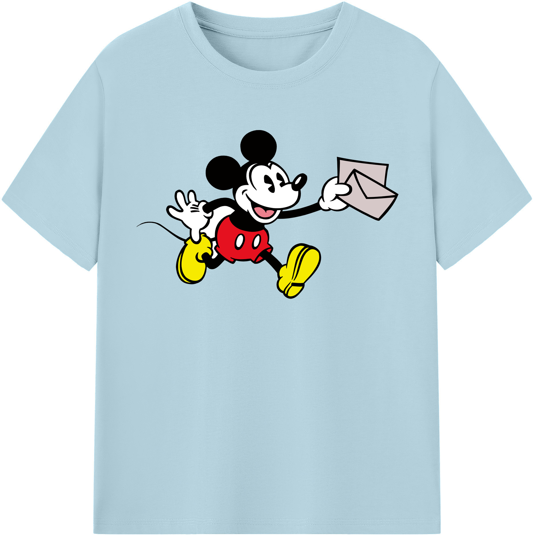 （画像用） ミッキーマウス Mickey Mouse 綿100％半袖Tシャツ（フロントプリント）